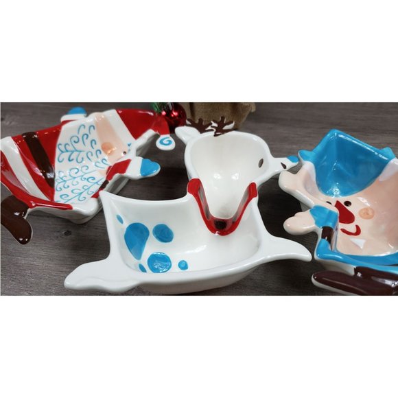 Boston Warehouse Ho Ho Ho Christmas Condiment Serving Set - Picture 6 of 16